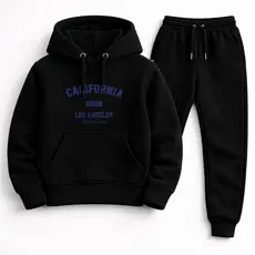 Conjunto Masculino Infantil Moletom Blusa e Calça  Algodão Flanelado Infantil Moda Juvenil