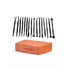 Kit Estecas 16 Peças + 1Kg de Argila Natural