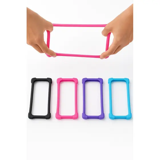 2 Capinhas Elástica e Proteroras (Bumper) Para Celulares de 5 á 7 Polegadas