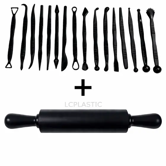 Kit Estecas 16 Ferramentas + Rolo 23cm