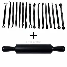 Kit Estecas 16 Ferramentas + Rolo 23cm