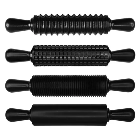 Kit Com 4 Rolos Liso e Marcadores