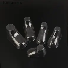 JTN 10 Pçs Claro PVC Criança Botas Vitrine Suporte Quadro Pés Molde De Sapato De Plástico Do Bebê Maca Meias Expositor N