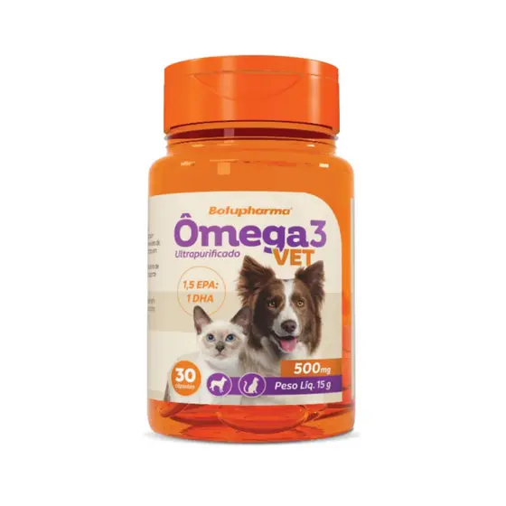 Ômega 3 500mg Vet Botupharma 30 Cápsulas