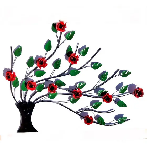 Quadro Arranjo Rosas Ao Vento