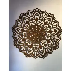 Mandala Indiana Ferro Corte Laser 60cm Varanda Decoração Área Externa Piscina Quadro Decorativo Bonito