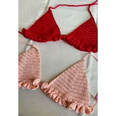 Top biquíni croche babadinho
