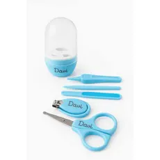 Kit Higiene Bebê Personalizado com Nome – Tesoura, Cortador, Lixa e Pinça | Presente Perfeito 💙