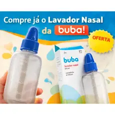 Lavador Nasal Buba 250ml - Alívio Congestão e Sinusite, Prático e Livre de BPA