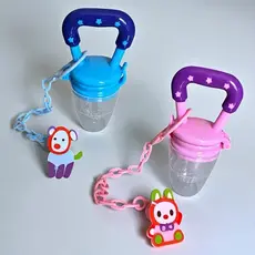Chupeta Alimentadora Porta Frutas Com Prendedor para Bebês