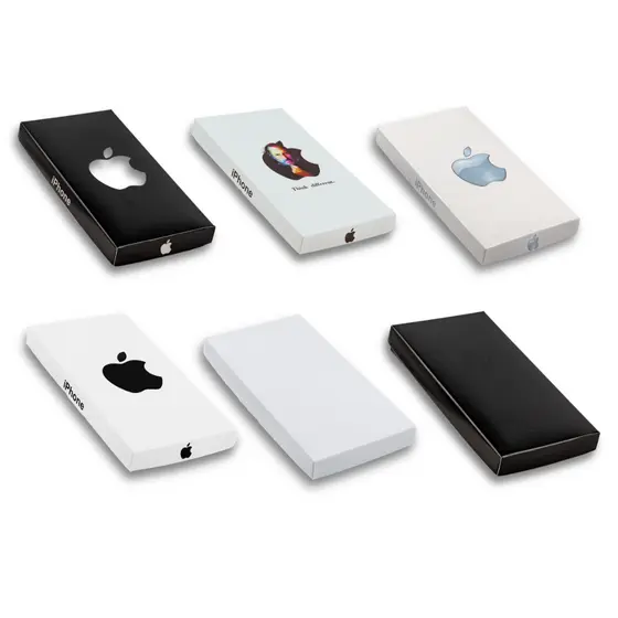 Kit 12 Unidades de Caixas para Celular iPhone - Com Logo Apple, Design Premium, Venda Muito Mais com Embalagem