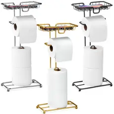 Porta Papel Higiênico Dispenser Porta Celular Chão Banheiro Lavabo Decoração Suporte Celular Arthi