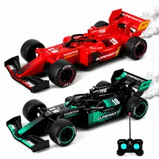 Carrinho Controle Remoto Formula 1 Recarregável F1 Bateria Formula Racing Solta Fumaça Kizumba