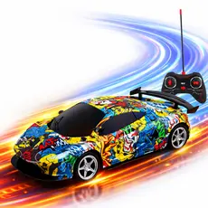 Carrinho De Controle Remoto Esportivo Grafite Super Rápido Brinquedo Drift Infantil Kizumba