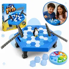 Jogo De Mesa Pinguim Numa Fria Brinquedo Habilidade Equilíbrio Estratégia Infantil Kizumba
