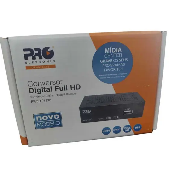 Conversor Digital Full HD Pro Eletronic, antena digital terrestre