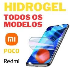 Pelicula de Hidrogel original para TODA Linha POCO X6 X7 M8 PRO X8 PRO MAX MI 13 PRO Note 14 Pro NOTE 13 PRO PLUS