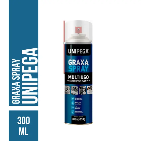 Graxa Spray Alta Performance 310ml – Proteção e Lubrificação UNIPEGA