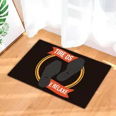 Tapete capacho para porta de entrada - Tire Os Sapatos e relaxe
