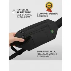Porta Dólar Anti Furto | Doleira Campeã – Bolsa Discreta Compacta Pochete de Cintura