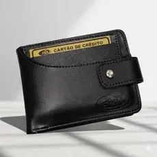 Carteira Masculina Slim Porta Cartões Removível Documentos CNH RG Dinheiro