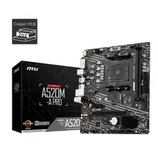MSI A520M-A PRO AM4 DDR4 NVMe | COMPATÍVEL RYZEN 3000/5000 | ENVIO IMEDIATO