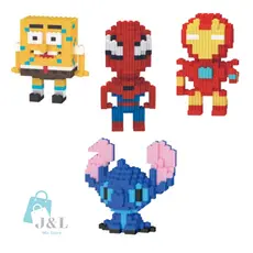 Brinquedo Infantil Bloco de Montar Personagens