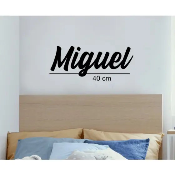 Adesivo de parede infantil nome personalizado quarto decoração