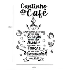 Adesivo De Geladeira Cozinha Parede Decoração Cantinho do Café