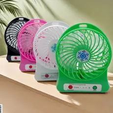 Mini Ventilador Usb Portátil Recarregável com 3 Velocidades
