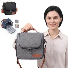 Bolsa Térmica Marmita Oxford Impermeável Lancheira Fitness Trabalho Academia com Alça Ajustável