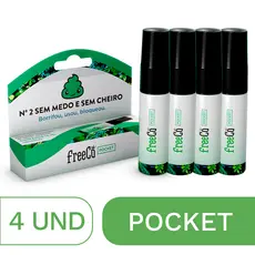 Kit 4 Bloqueadores de Odores Sanitários FreeCô Pocket – 15ml cada