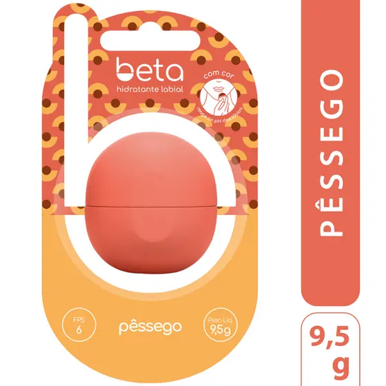 Hidratante Labial Beta Next Gen Pêssego – Cor Inteligente Marsala com FPS 6