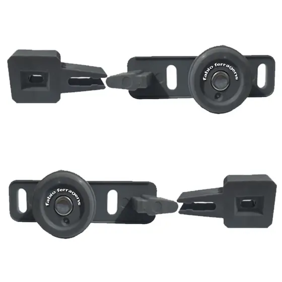 Guias E Freio 26mm ou 28mm Porta Correr Para Guarda Roupa - Fabio Ferragens