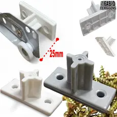 Distanciadores 25 MM Para Corrediça De Gaveta Para Moveis Branco Cinza