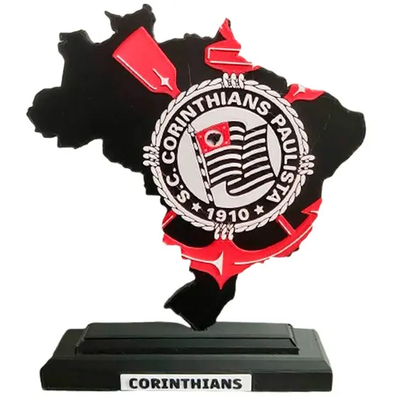 Troféu Exclusivo do Corinthians Impressão em 3D Celebre a Paixão Alvinegra com Estilo !