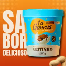 Pasta De Amendoim Leitinho Com Whey Protein La Ganexa Lançamento