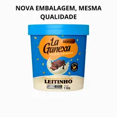 Pasta De Amendoim Leitinho Com Whey Protein 1kg La Ganexa lançamento