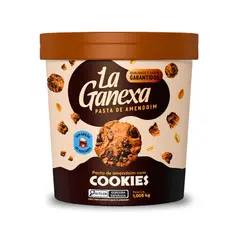 Pasta De Amendoim Integral Gourmet Cookies Cream  Zero Açucar zero Glútem La Ganexa