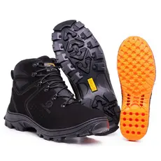 Bota Arizon Preta C.A Palmilha Gel E.P.I Própria Para Trabalho MasterBoots