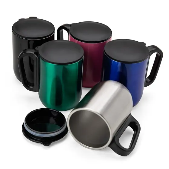 Kit 15un caneca PERSONALIZADA térmica 250ml fundo EVA, vedada com silicone, Cozinha, bebida quente, fria, café, chá