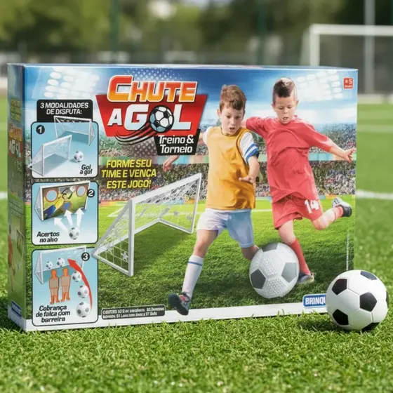 Kit 02 Travinha Futebol Chute a Gol Treino e Torneio - Brinquemix