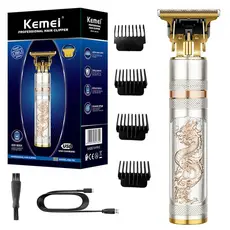 Máquina de Cortar Cabelo e Barba Barbeador acabamento Dragão vintage original Kemei KM-762