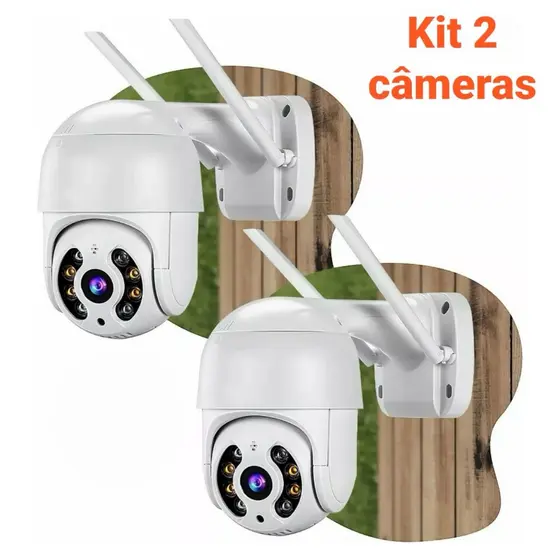 Kit 2 Câmera De Segurança wi-fi IP externa À Prova D'água Aplicativo yoosee ou icsee - Bivolt