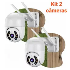 Kit 2 Câmera De Segurança wi-fi IP externa À Prova D'água Aplicativo yoosee ou icsee - Bivolt