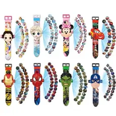 Relógio Infantil Digital Projetor de Imagens personagens