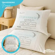 Kit 2 Travesseiros 400Fios 100% Fibra De Silicone Antialérgico Promoção Linha Gold