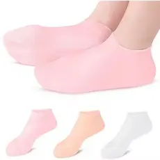 Meias De Silicone Gel Hidratação Pés Esfoliantes Saúde