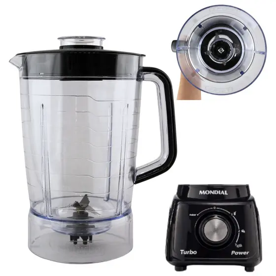 Copo Liquidificador Mondial Turbo Power Sangel L 99 Preto