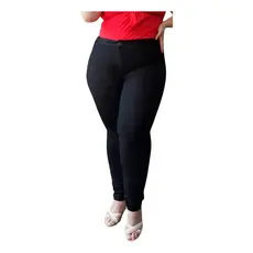 Calca Jeans Preta Plus Size Feminina Tamanho Do 46 Ao 52